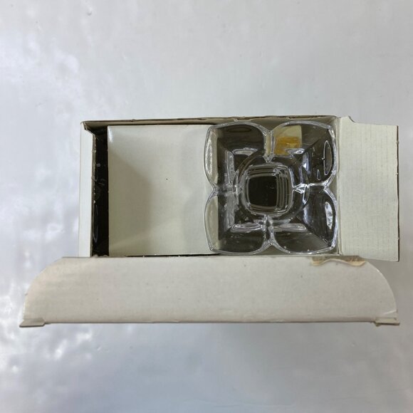 Mikasa Crystal Petals Taper Candle Holders Box Base - Picture 13 of 13